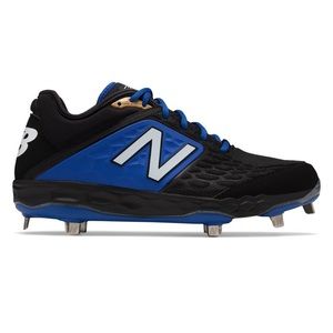 New Balance Metal Baseball Cleats Black Blue 2E L3000BB4 Mens Size 16